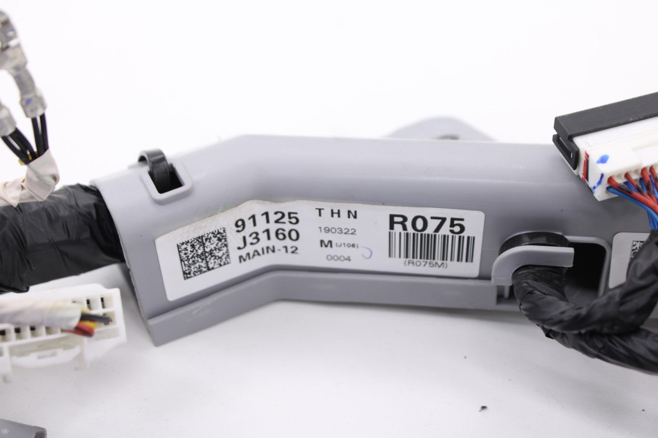 2020 Hyundai Veloster Dash Instrument Panel Wire Harness 91125-J3160 OEM2