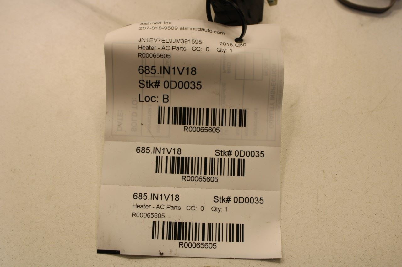 17-20 Infiniti Q60 Luxe HVAC Blend Door Flap Actuator Motor Set of 4 27732-4GA0B - Alshned Auto Parts