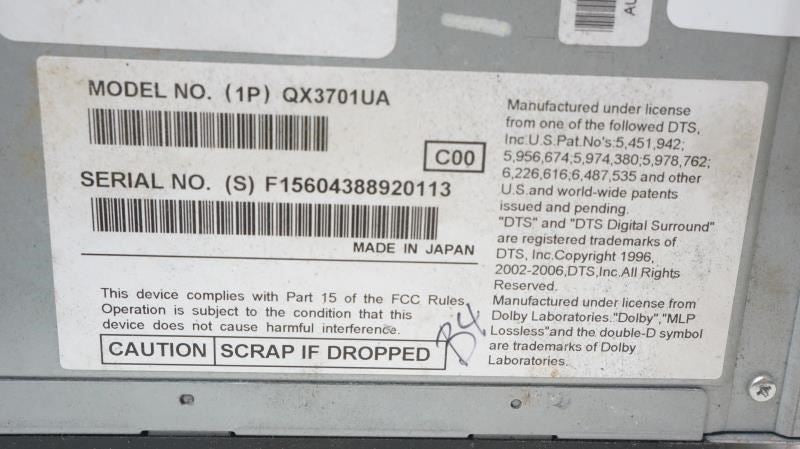 2012 Lincoln MKZ Navigation CD Player Audio Radio Receiver CH6T-18K931-GA OEM6