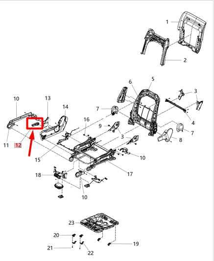 2017-2024 Dodge Durango Front Right Side Seat Recline Handle 1UP03DX9AA OEM - Alshned Auto Parts