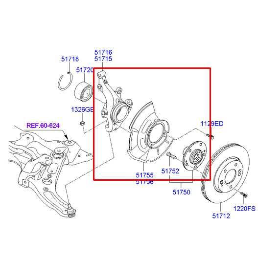 2011-2017 Hyundai Veloster Base Front Left Side Spindle Knuckle Hub 51715-2V000 - Alshned Auto Parts