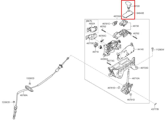 2016-2020 Kia Optima LX 2.4L FWD Automatic Transmission Gear Shifter Lever Knob - Alshned Auto Parts