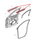 2011-15 Jeep Grand Cherokee Limited FR RH Door Belt Outer and Inner Weatherstrip - Alshned Auto Parts