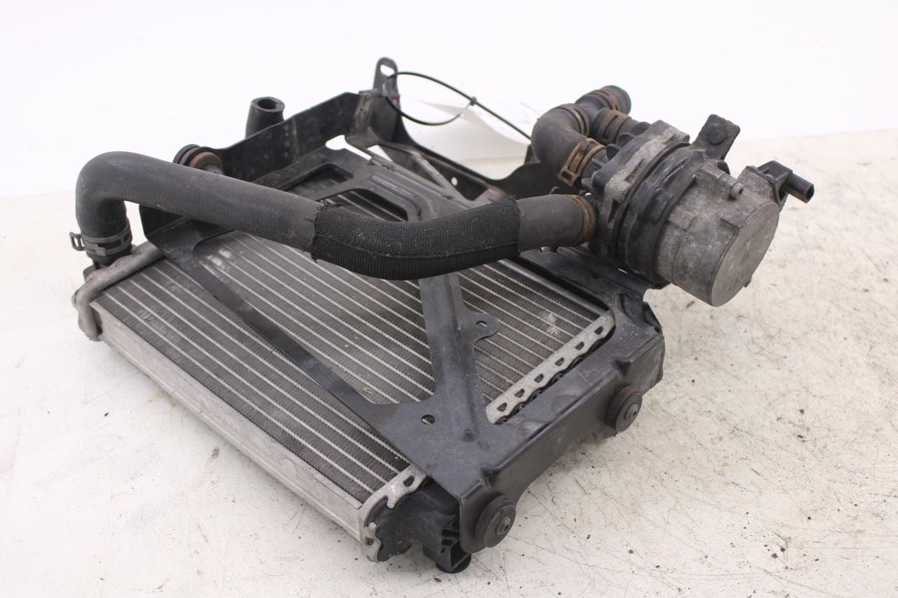 2012-15 Audi A7 Premium 3.0L AWD Auxiliary Left Side Cooling Radiator w/ Bracket11
