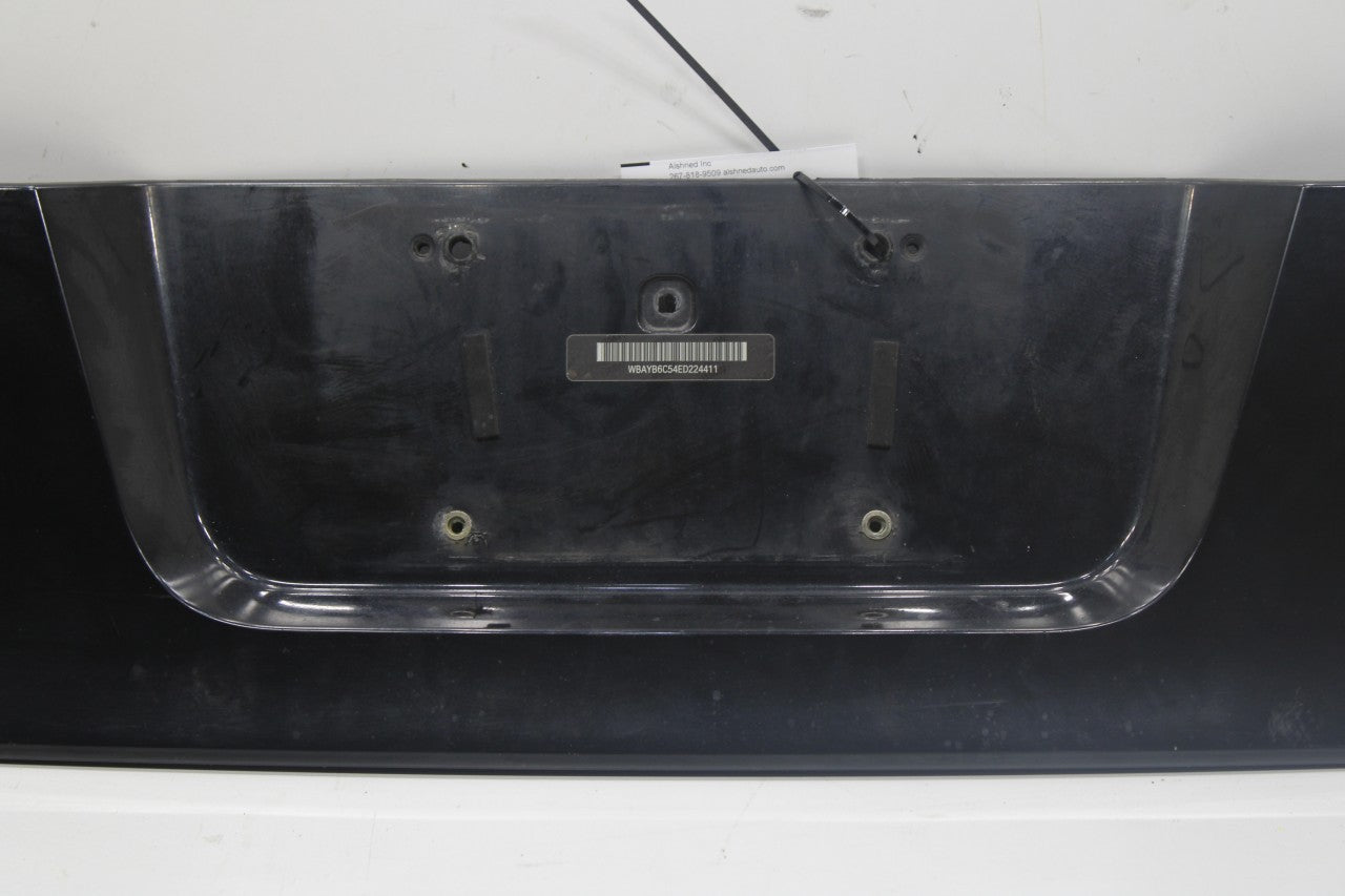 10-15 BMW 750i xDrive Trunk Lid License Plate Finish Trim Panel 51497186533 OEM - Alshned Auto Parts