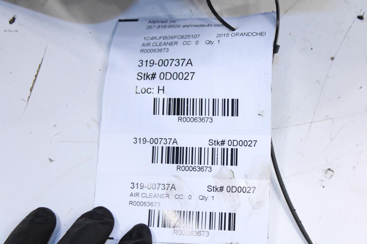 11-21 Jeep Grand Cherokee Air Intake Cleaner w/ Fuel Air Cleaner Duct 68084277AA - Alshned Auto Parts