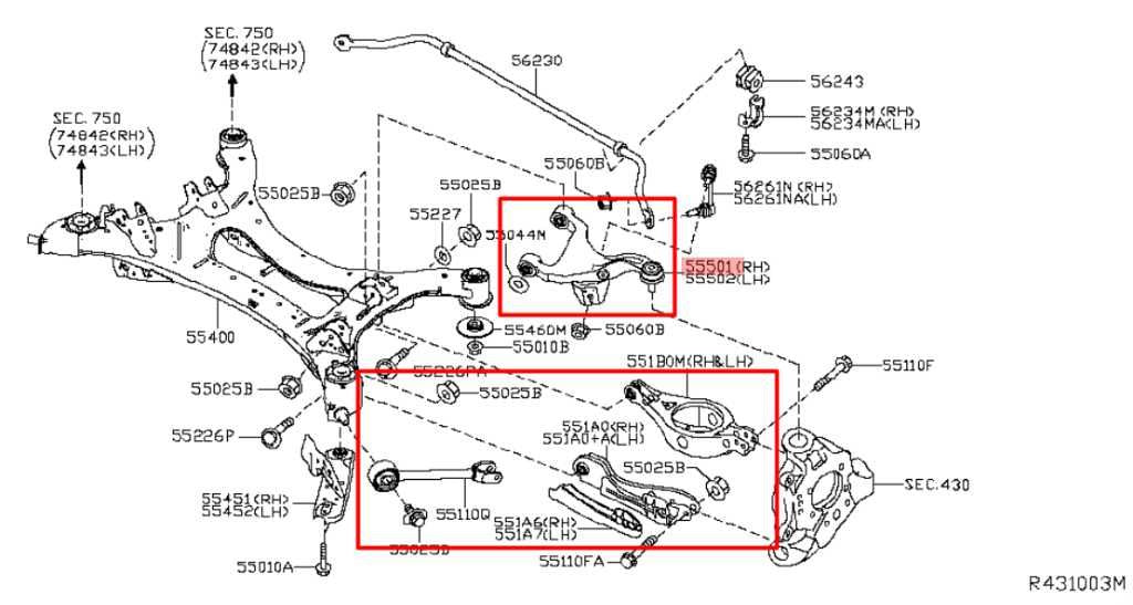 14-20 Infiniti QX60 FWD Rear Suspension RH Side Lower and Upper Control Arm Set - Alshned Auto Parts
