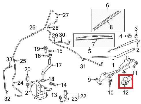 2011-2025 Mitsubishi Outlander Sport SE Front Windshield Wiper Motor 8250B3291