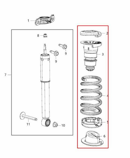 2017-2024 Chrysler Pacifica Limited 3.6L FWD Rear Right and Left Coil Spring Set - Alshned Auto Parts