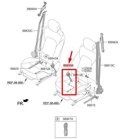 2019-23 Hyundai Santa Fe Limited Front LH Side Seat Belt Buckle 88830-S2000-NNB - Alshned Auto Parts
