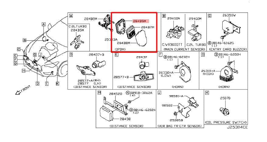 17-22 Infiniti Q60 Luxe 3.0L IPDM Engine Bay Junction Fuse Relay Box 284B9-4GB0A - Alshned Auto Parts