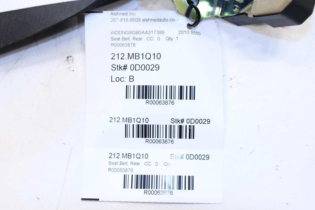 07-13 Mercedes-Benz S550 Rear RH 2nd Row Seat Belt Retractor 221-860-28-85-9C94 - Alshned Auto Parts