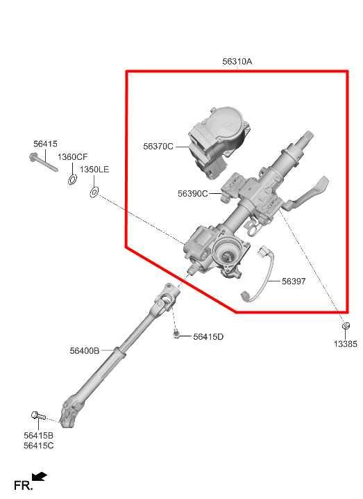 2019-2020 Hyundai Santa Fe SEL 2.4L AWD Steering Column Assembly 56310-S2010 OEM - Alshned Auto Parts