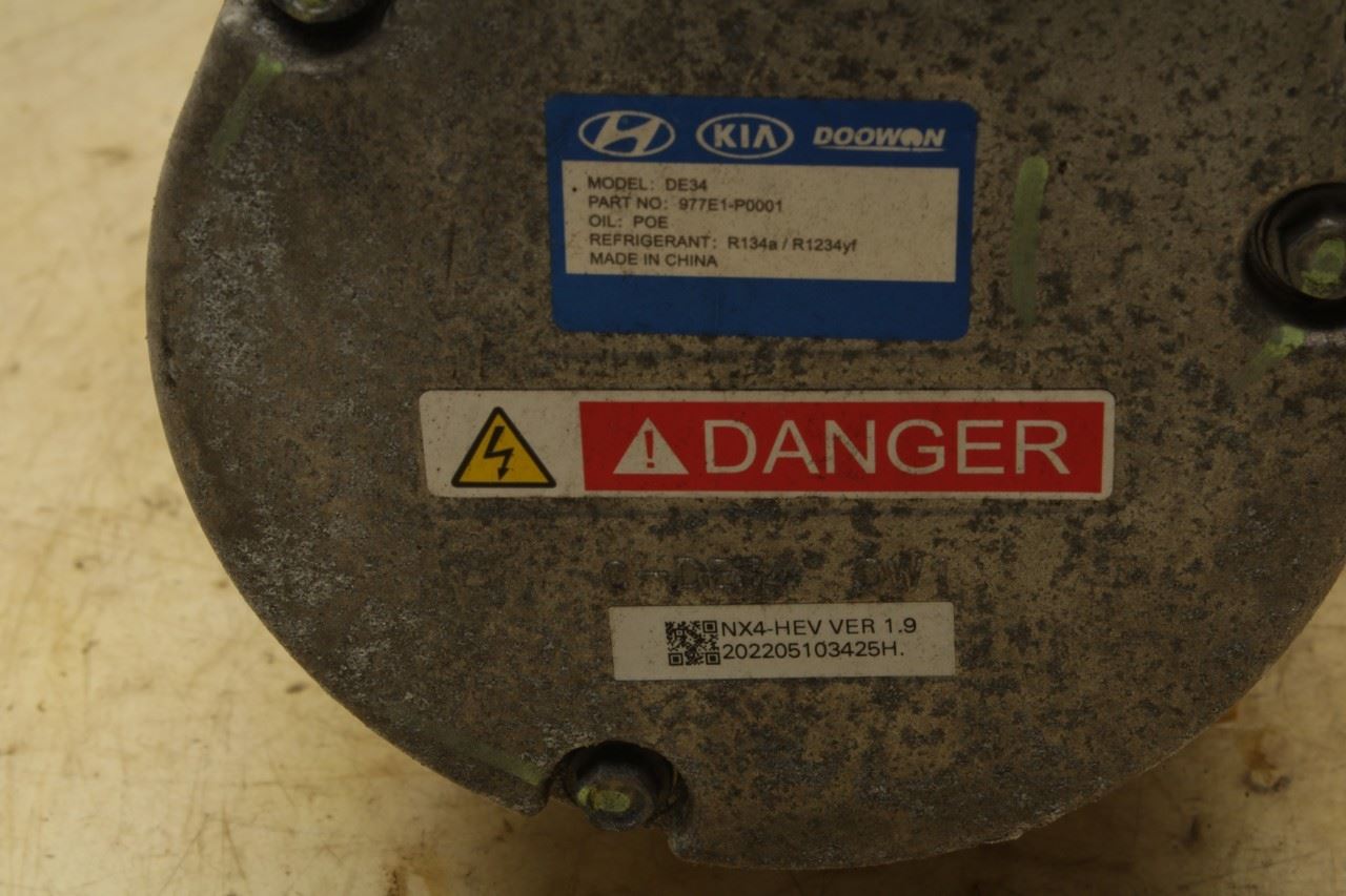 23-25 Kia Sportage Hybrid EX 1.6L AC Air Conditioner Compressor 977E1-P0001 OEM - Alshned Auto Parts