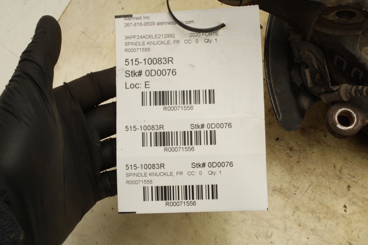 2019-24 KIA Forte LXS Front Right Passenger Side Spindle Knuckle Hub 51716-F2000 - Alshned Auto Parts