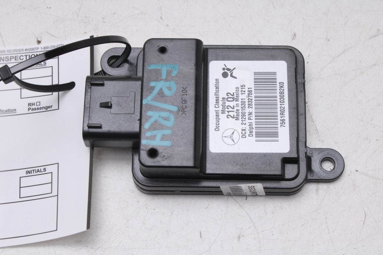2010-2013 Mercedes-Benz E350 Sport 4MATIC FR RH Seat Occupant Control Module - Alshned Auto Parts