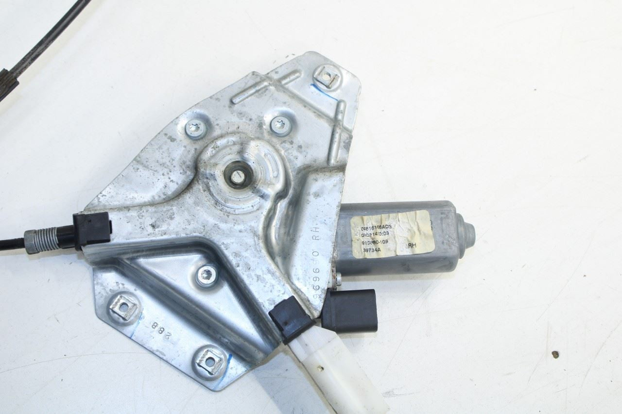 08-23 Dodge Challenger SXT Front Right Door Window Regulator w/ Motor 68043884AA - Alshned Auto Parts