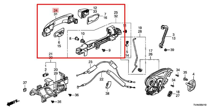 2018-2022 Honda Accord Rear Right Side Door Exterior Handle 72641-TVA-A71ZE OEM - Alshned Auto Parts