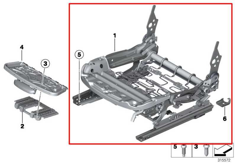 2017-20 BMW 430i xDrive Front Driver Left Side Seat Lower Track Frame w/ Cushion - Alshned Auto Parts