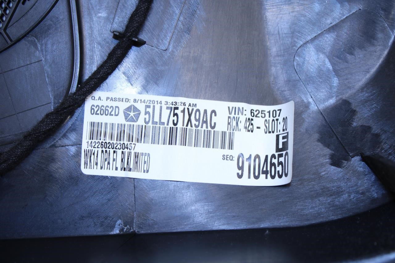 2014-2017 Jeep Grand Cherokee Limited Front Left Door Trim Panel 5LL751X9AC OEM - Alshned Auto Parts