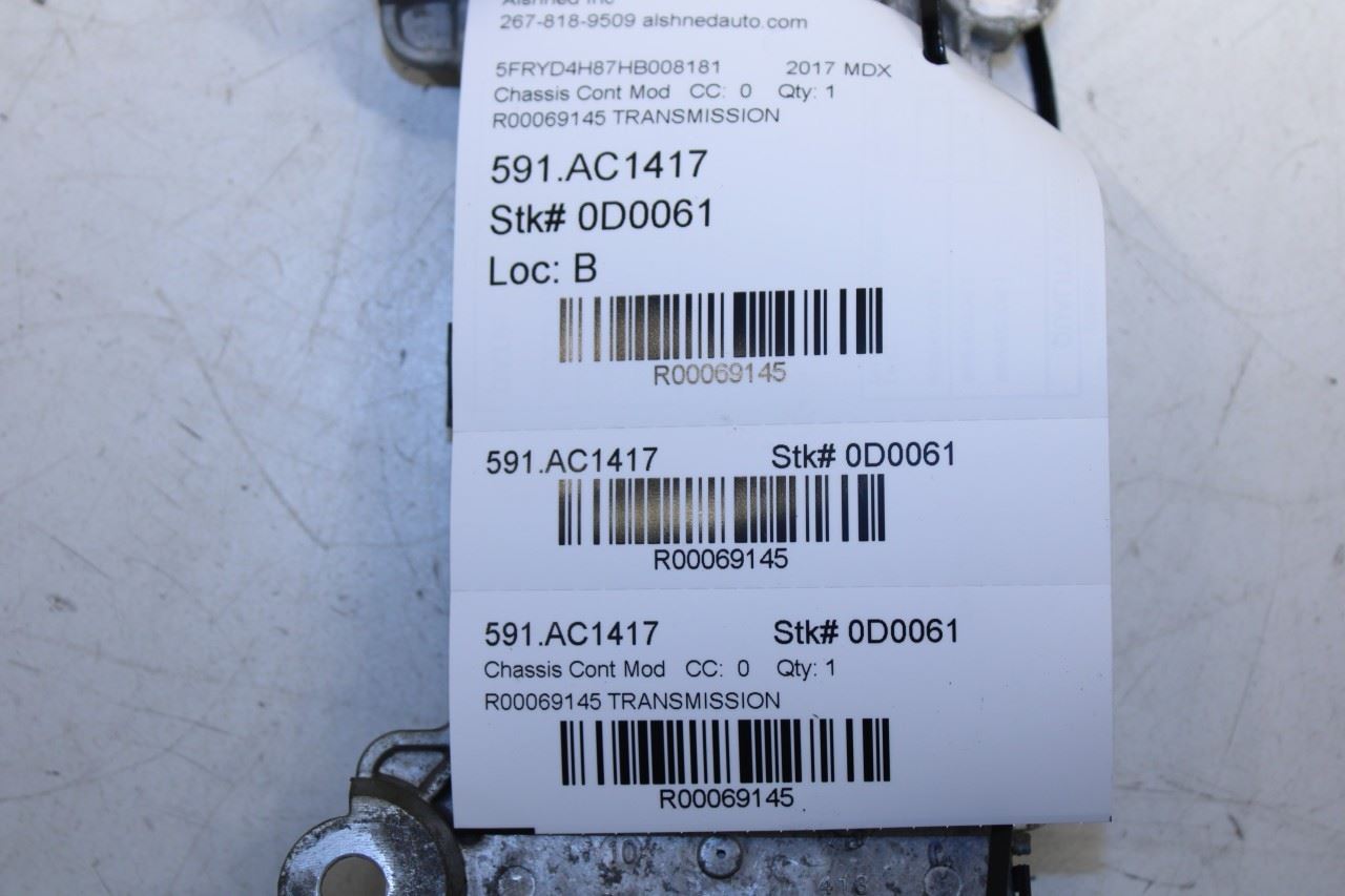 2017 Acura MDX Advance 3.5L Transmission Control Module TCU 06280-5NC-A31 - Alshned Auto Parts