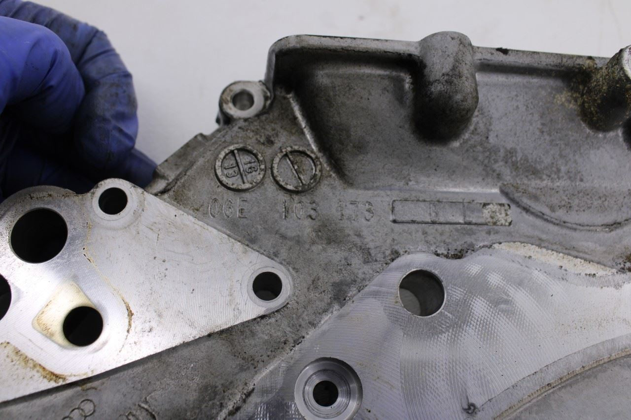 2010-2016 Audi S4 Premium Plus 3.0L Engine Timing Chain Rear Main Seal Retainer13
