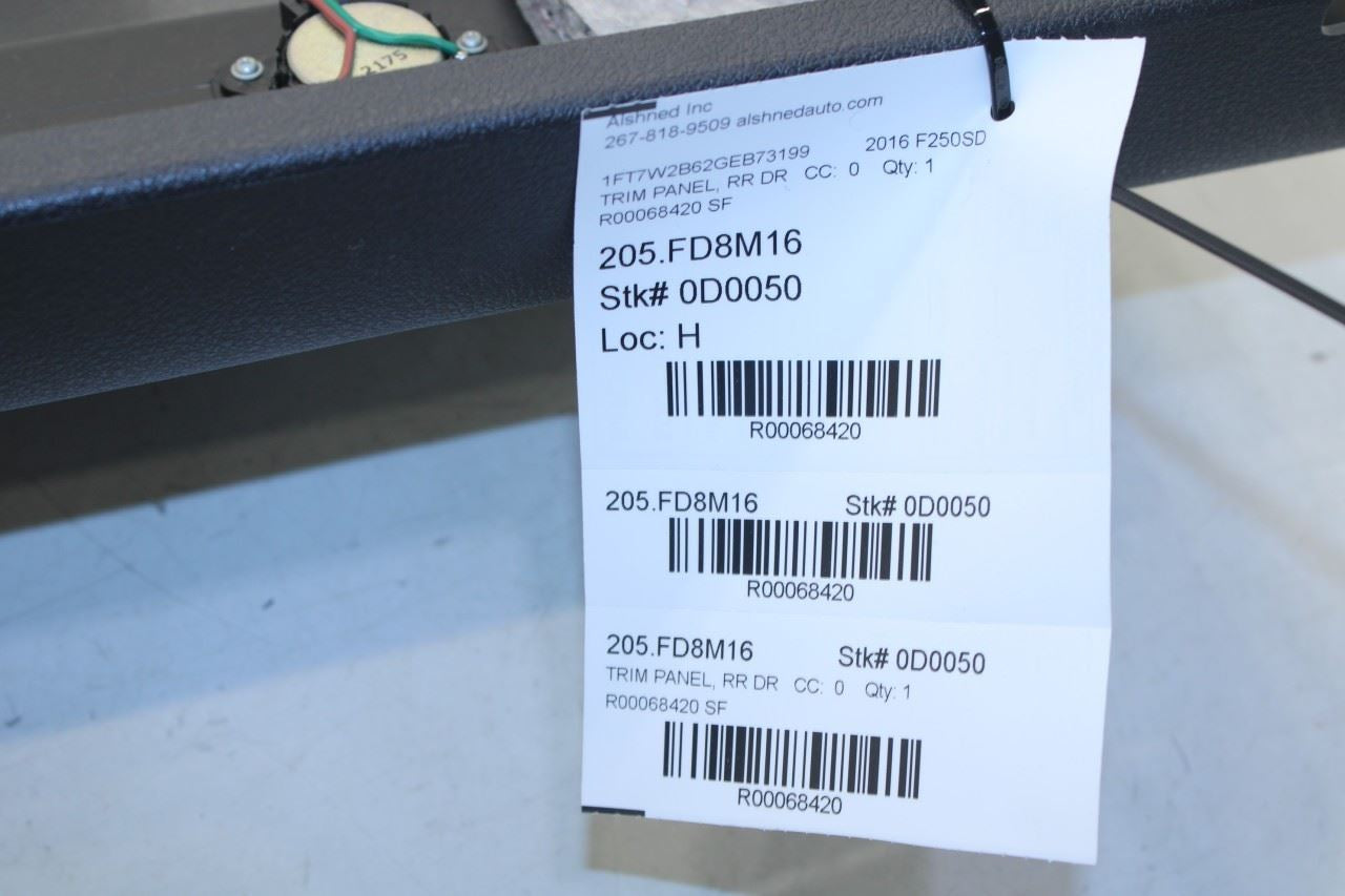 2008-16 Ford F250 Lariat Crew Cab Rear Left Side Door Trim Panel DC34-2627407-DA - Alshned Auto Parts
