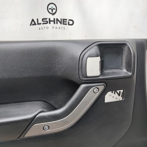 2011-2017 Jeep Wrangler Front Left Driver Door Trim Panel 1QJ37DX9AG OEM - Alshned Auto Parts