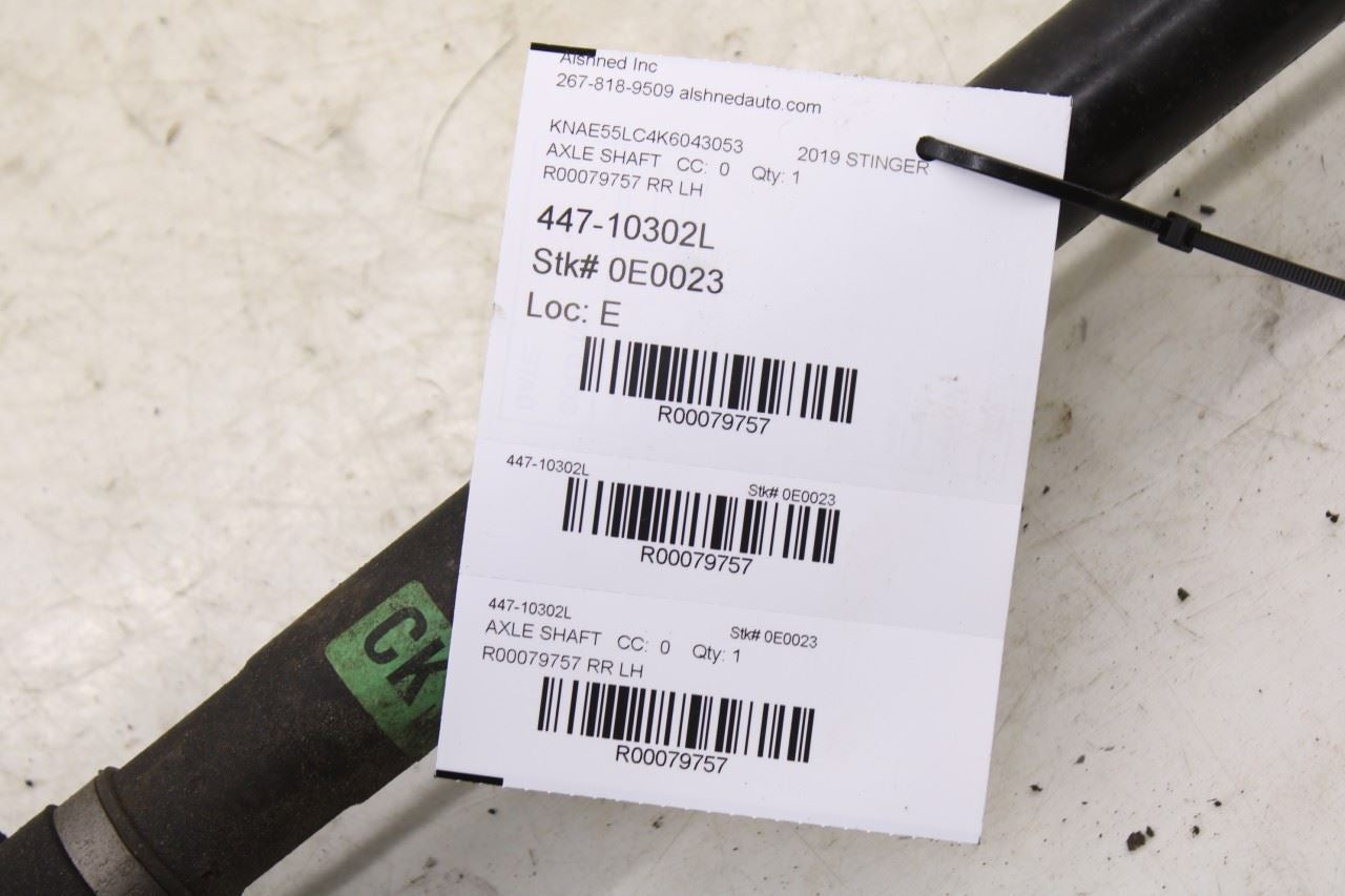 2018-2023 KIA Stinger GT2 AWD Rear Left Driver Side CV Axle Drive Half Shaft - Alshned Auto Parts