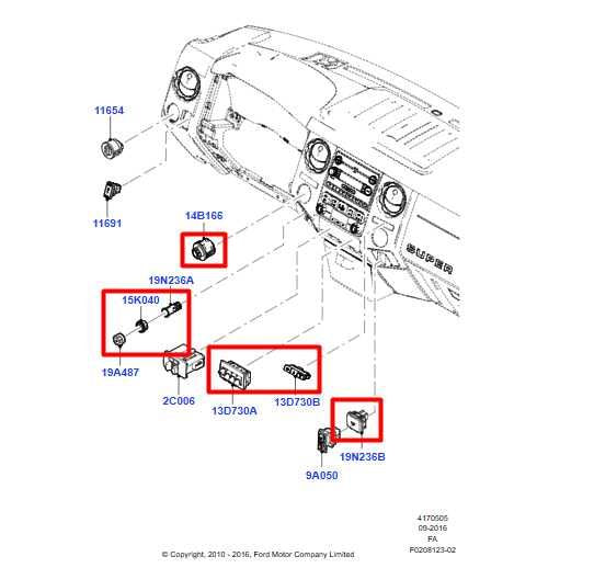 13-16 Ford F250 Lariat Dash Climate Control Trim Bezel w/ Air Vents and Switches - Alshned Auto Parts