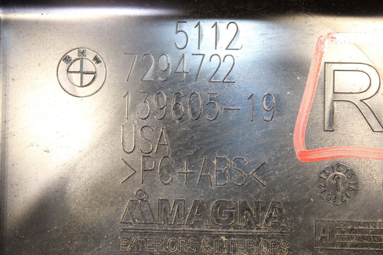 2014-18 BMW X5 xDrive35i Rear LH and RH Bumper Corner Mount Bracket 51127294389 - Alshned Auto Parts