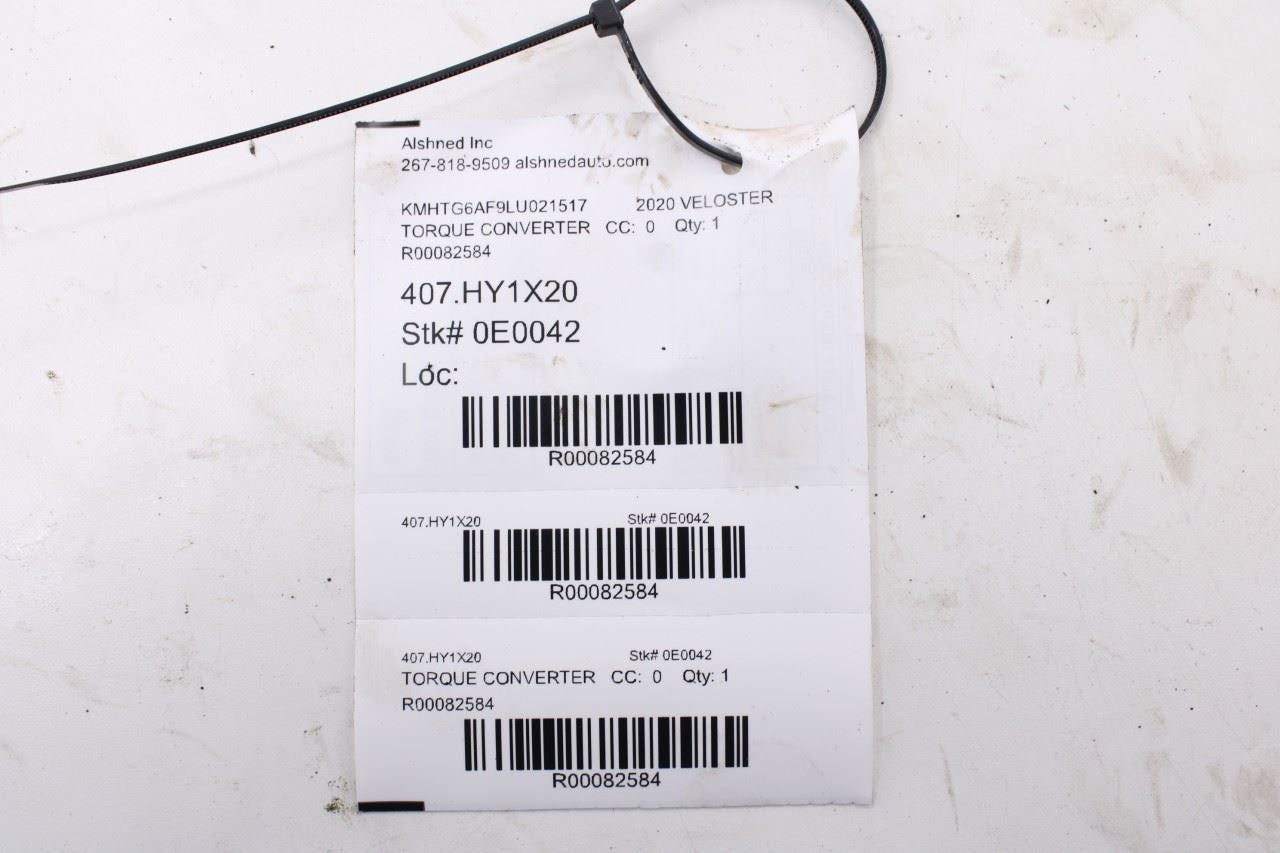 2019-21 Hyundai Veloster 2.0L FWD Auto Transmission Torque Converter 45100-2F1519