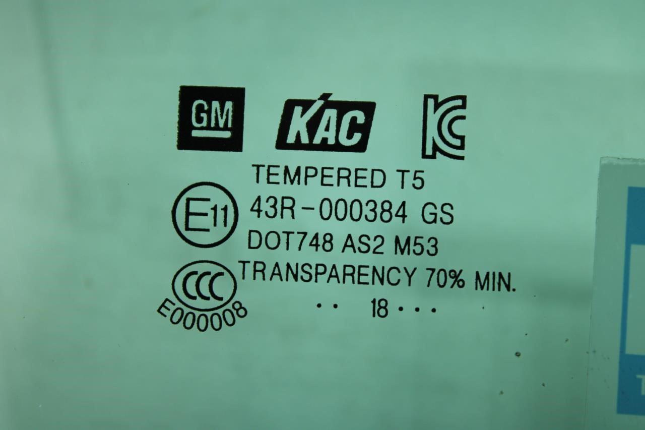 2013-2022 Buick Encore Front Right Passenger Side Door Window Glass 95207985 OEM - Alshned Auto Parts