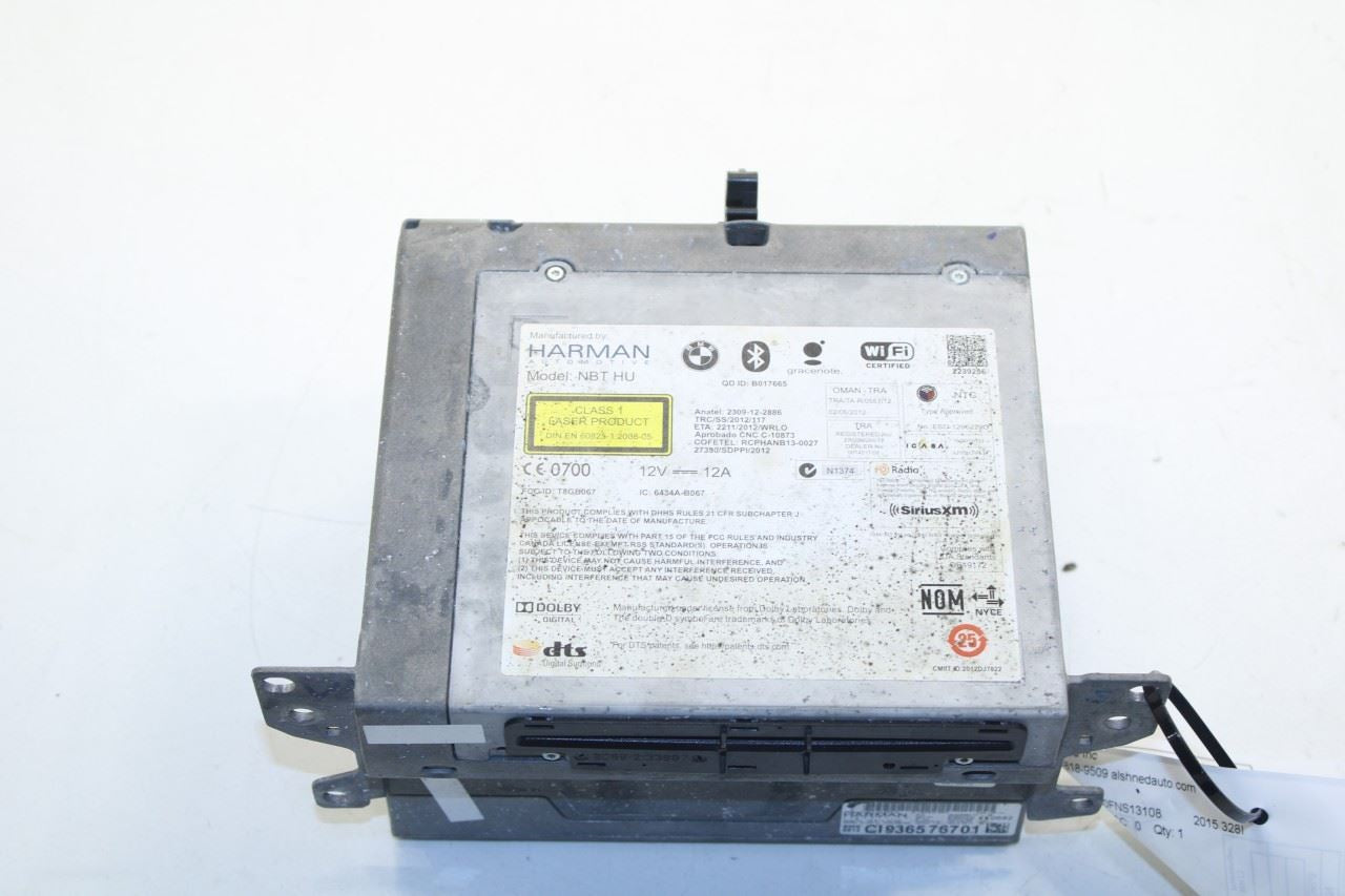 13-15 BMW 328i xDrive Harman Audio Radio CD Player Receiver 65-12-9-365-767 OEM - Alshned Auto Parts