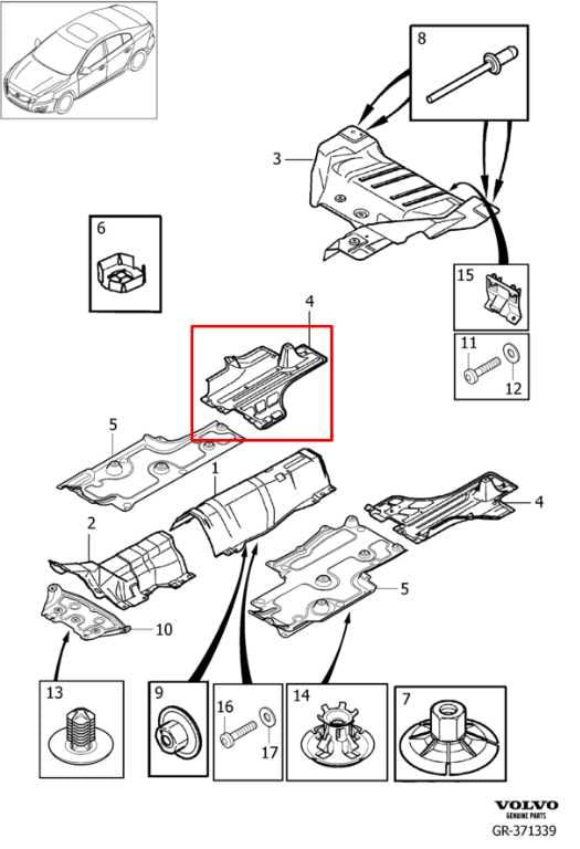 2014-17 Volvo S60 T5 Premier Rear Right Side Under Cover Splash Shield 30736341 - Alshned Auto Parts