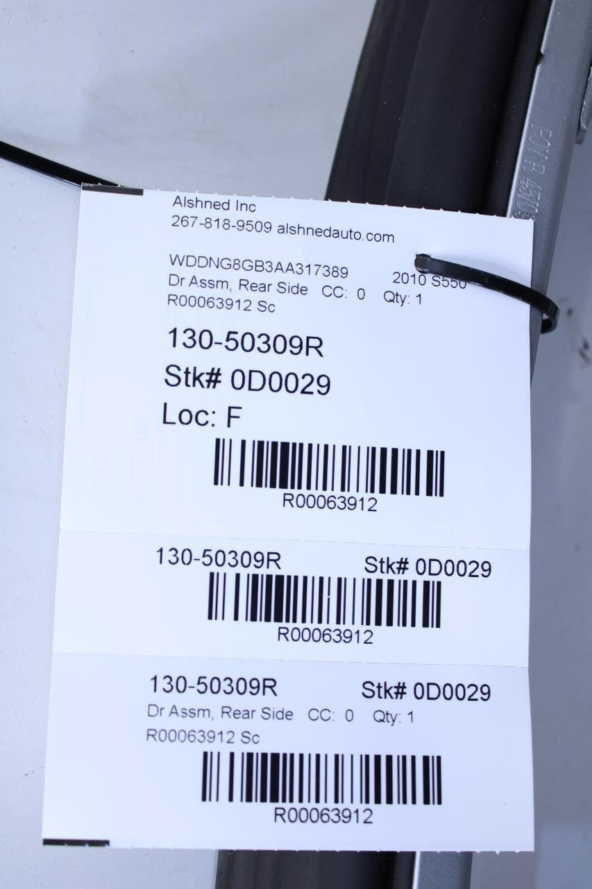 2007-2013 Mercedes-Benz S550 Rear Right Door Shell Panel 221-730-06-05-28 OEM - Alshned Auto Parts