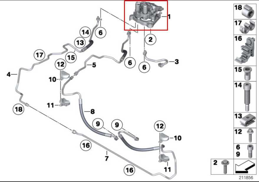 10-15 BMW 750Li xDrive 4.4L AWD Dynamic Drive Hydraulic Valve Block 37146775258 - Alshned Auto Parts