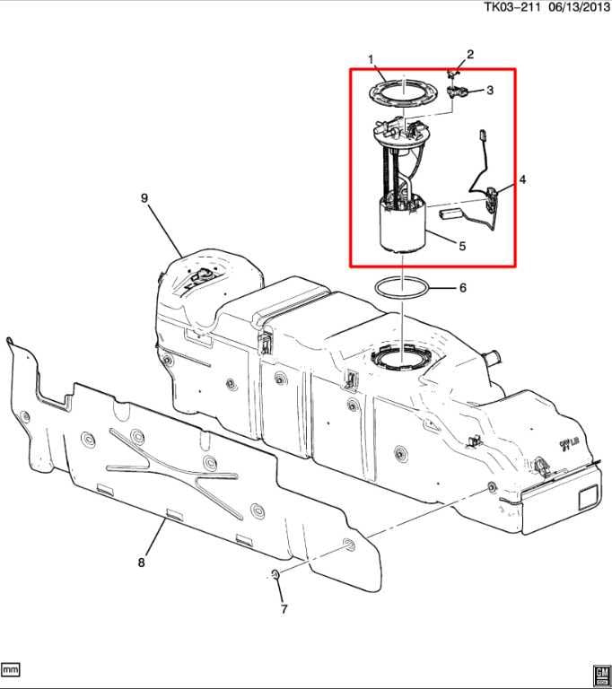 2014-2018 Chevrolet Silverado 1500 4.3L Fuel Pump Assembly 13581618 OEM - Alshned Auto Parts