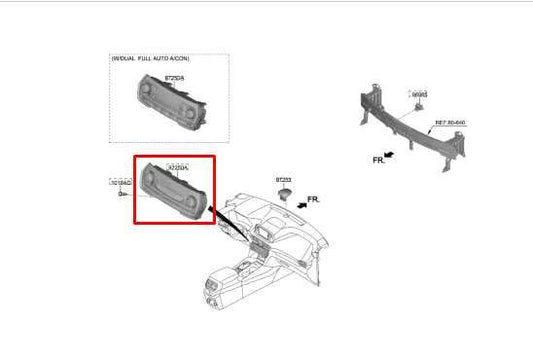 2019-20 Hyundai Santa Fe Limited AC Heater Temp Climate Control 97250-S2301-UAY - Alshned Auto Parts