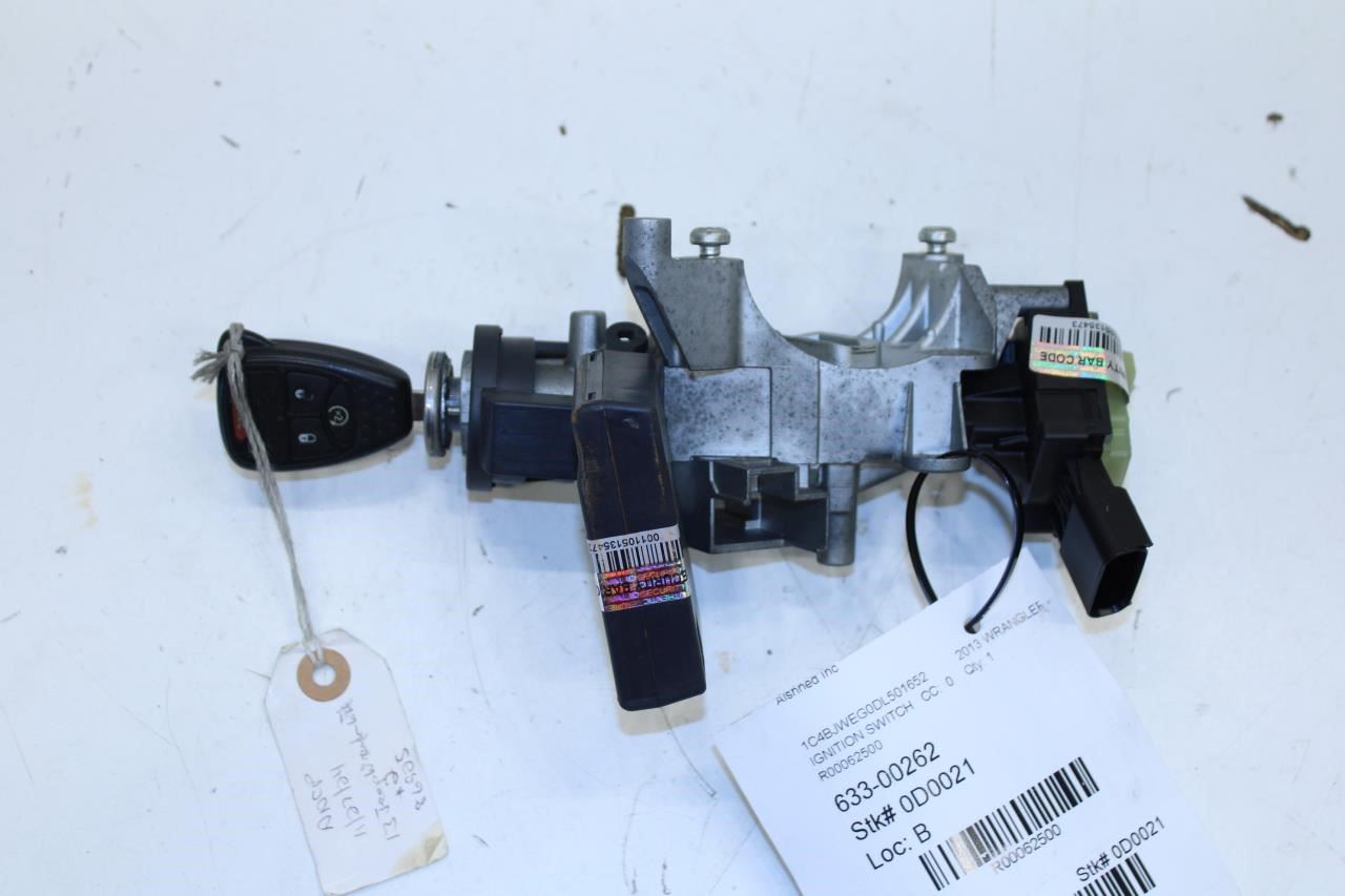 11-18 Jeep Wrangler Ignition Switch Lock Housing Cylinder w/ Key 05057296AM OEM - Alshned Auto Parts