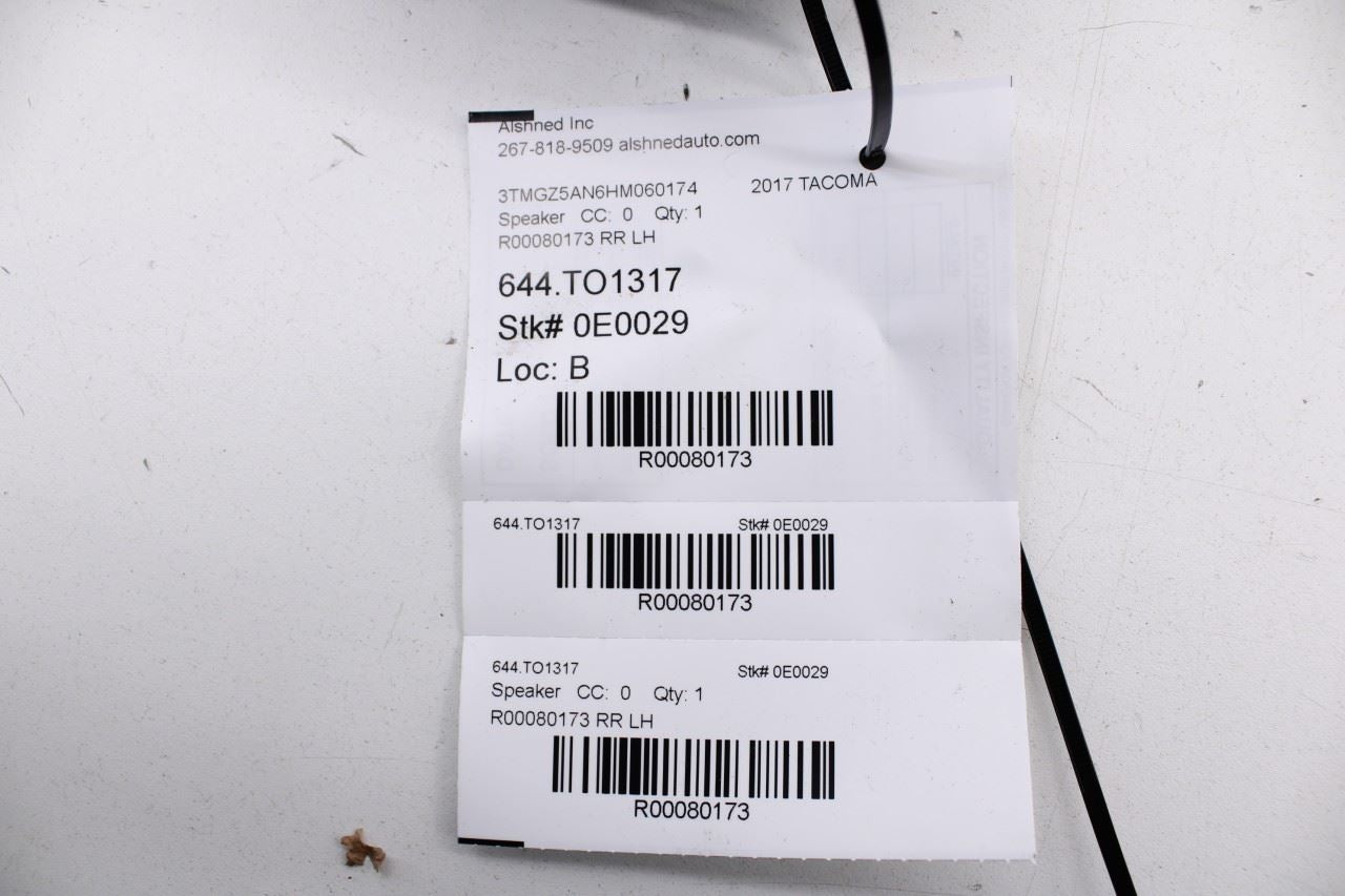 2008-23 Toyota Tacoma Limited Rear Left Door JBL Audio Sound Speaker 8616004120 - Alshned Auto Parts