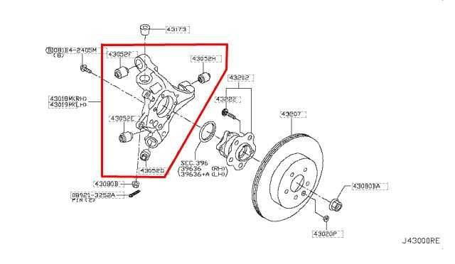 2014-2023 Infiniti Q50 Luxe RWD Rear Left Side Spindle Knuckle Hub 43019-5CA0A - Alshned Auto Parts