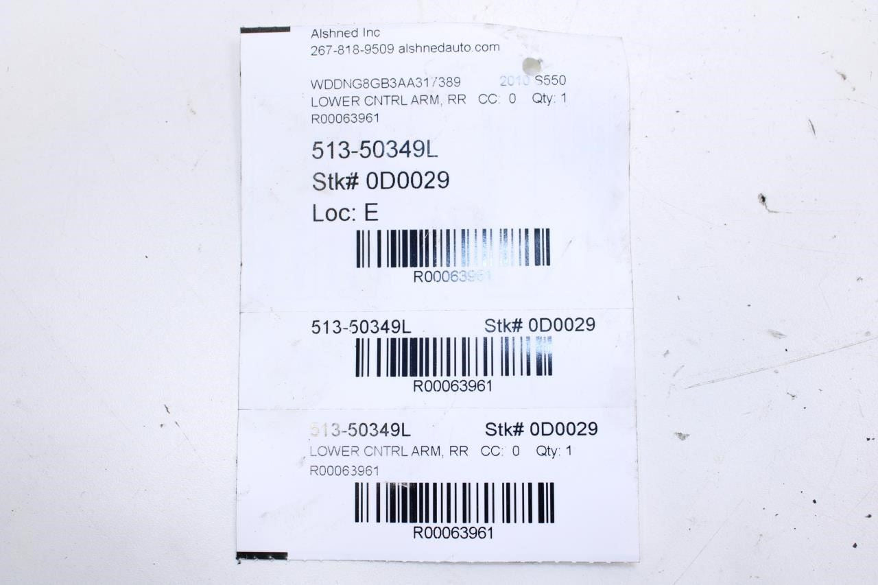 07-17 Mercedes-Benz S550 Rear LH Suspension Control Arm Set 221-350-04-06 *ReaD* - Alshned Auto Parts