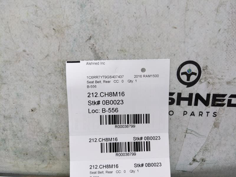 2013-19 Ram 1500 Rebel 5.7L Rear Left or RIght Side 2nd Row Seat Belt Retractor7
