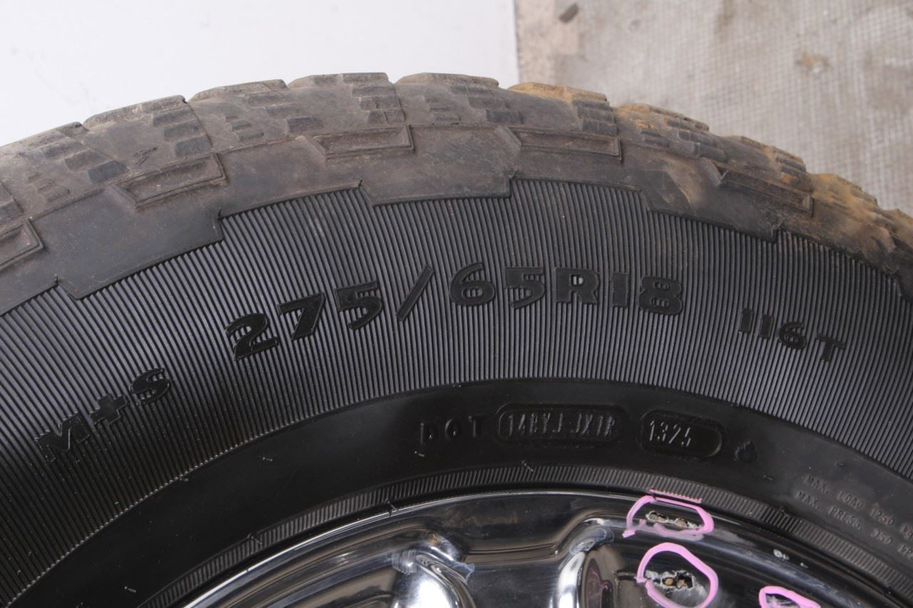 23-25 Ford F150 XLT Wheel Tire Goodyear Wrangler Territory AT 275/65R18 Set of 416