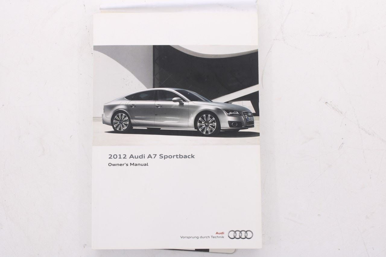 2012 Audi A7 Premium Owners Manual Set with Case R830141