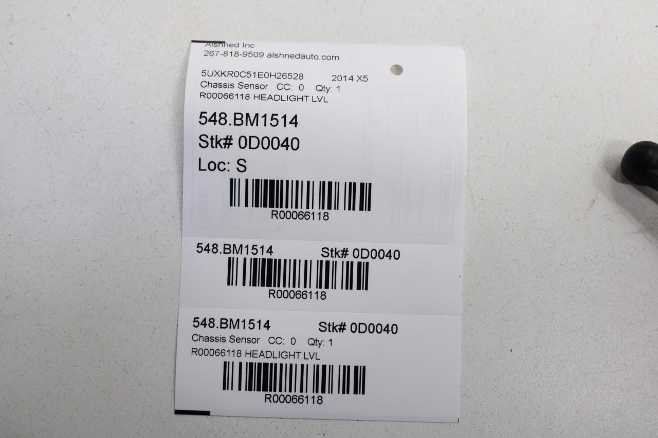 2014-2018 BMW X5 xDrive35i Left Side Headlight Ride Height Level Sensor 6854091 - Alshned Auto Parts