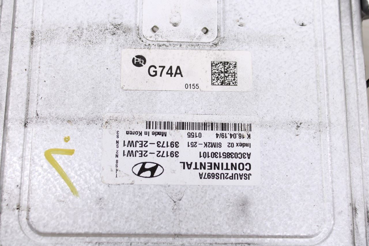 2019-2021 Hyundai Veloster 2L Engine Computer Control Module ECU ECM 39172-2EJW12