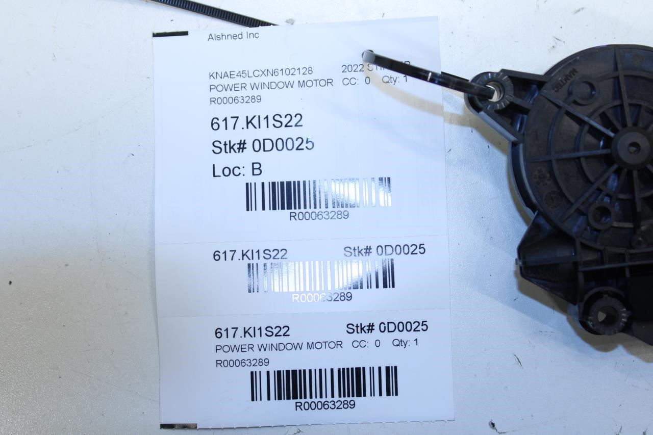 2018-2023 Kia Stinger GT1 Front Right Side Door Power Window Motor 82460-J5010 - Alshned Auto Parts