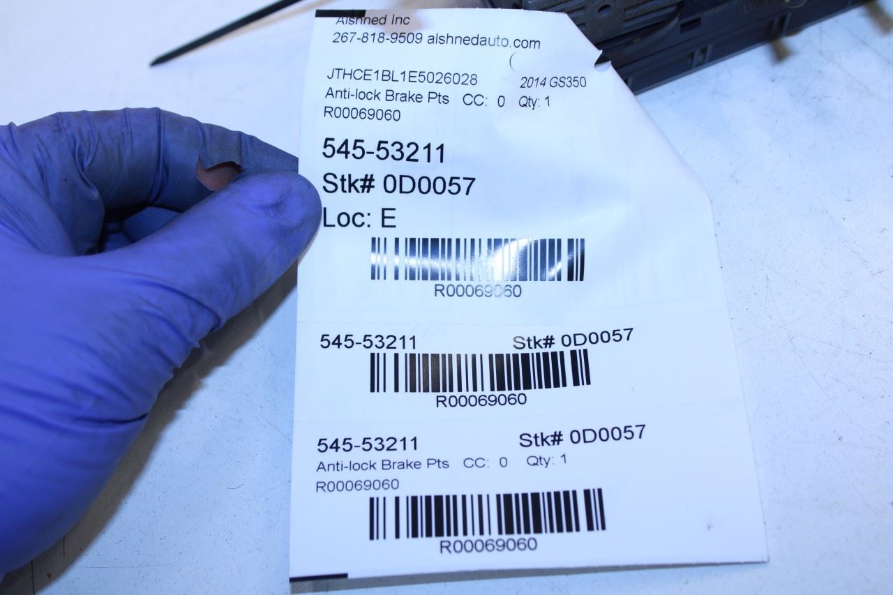 2013-16 Lexus GS350 3.5L AWD ABS Anti Lock Brake Pump Control Module 44540-30590 - Alshned Auto Parts